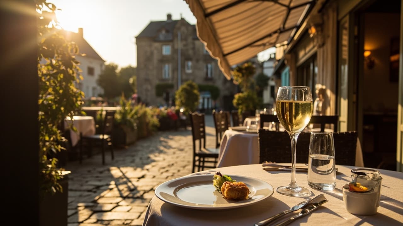 Restaurant Aux Tours du Château - terrasse face au Château de Brest