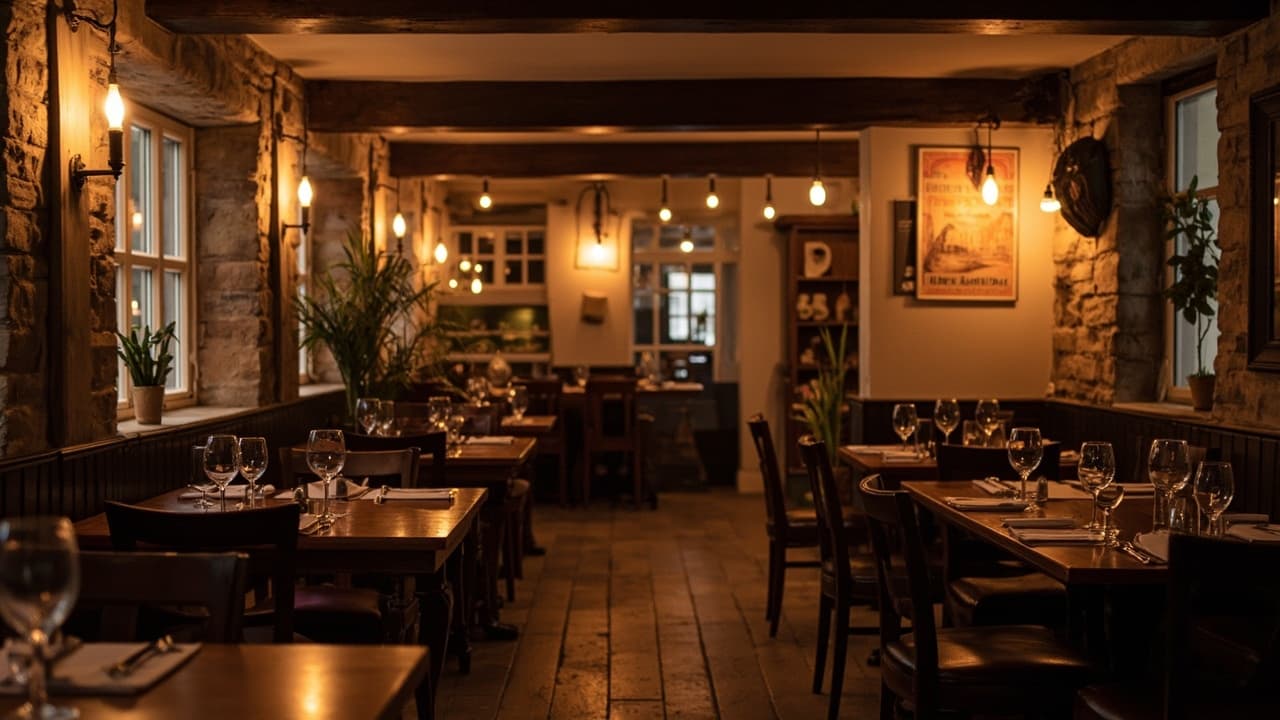 Salle intime du restaurant Aux Tours du Château